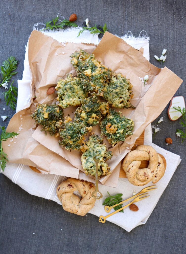 Frittelle di foglie di carota