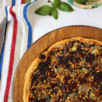 tarte renversé aux aubergines et aux pignons