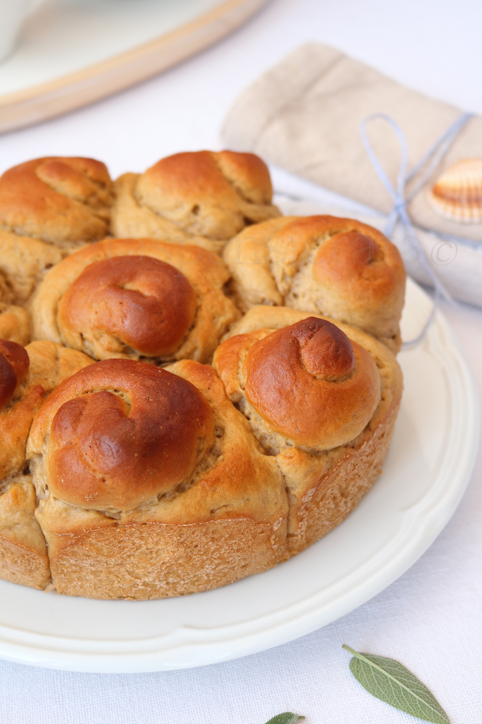 Pan brioche con farina di castagne e miele
