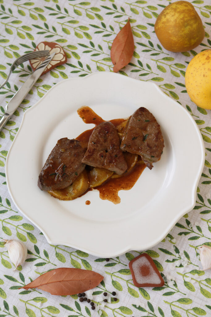 fegato di vitello con le mele