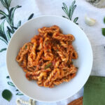 lorighittas con ragù di zucchine