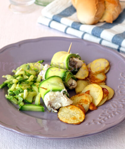 bocconcini di dentice e zucchine