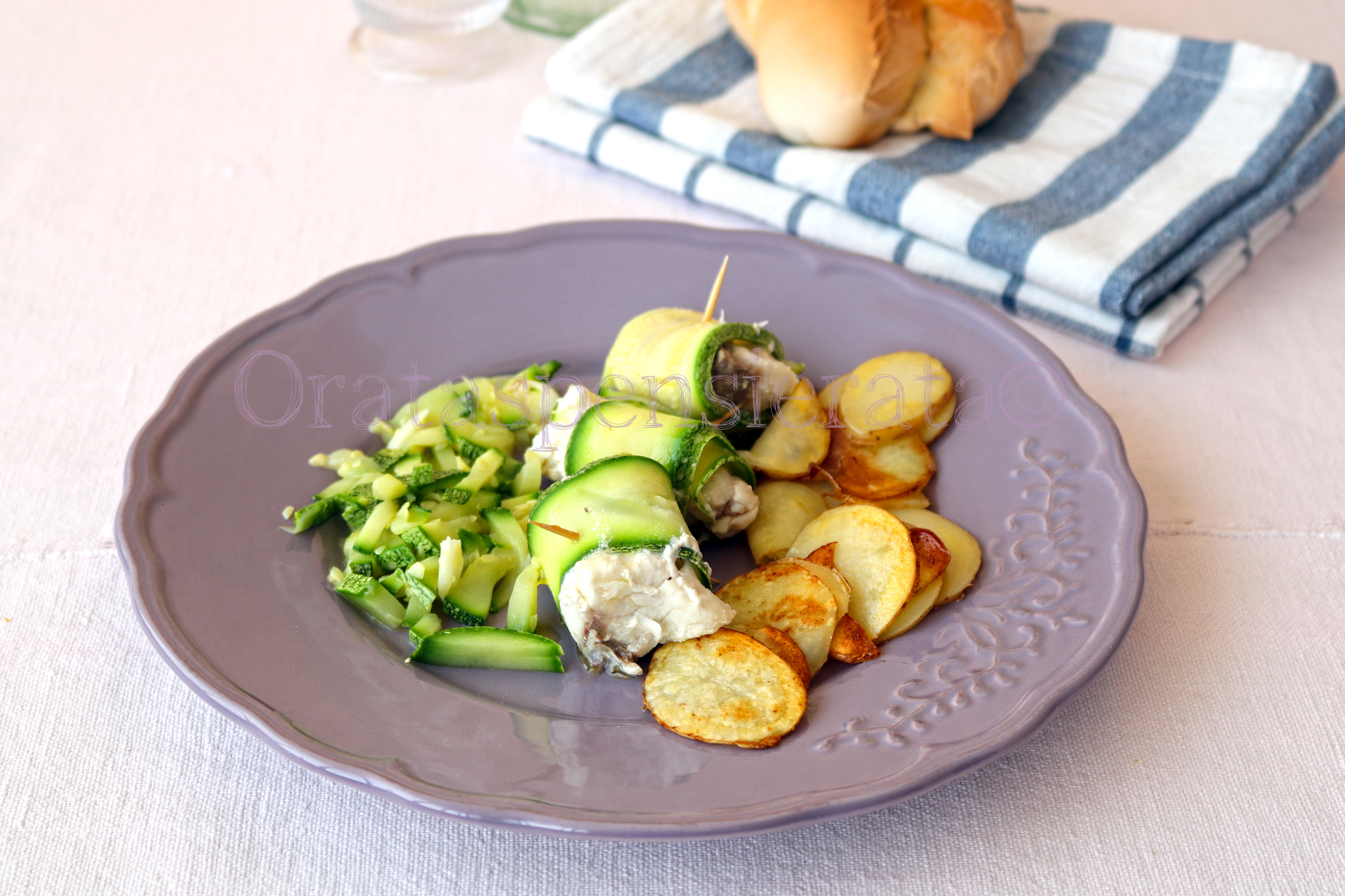 bocconcini di dentice e zucchine