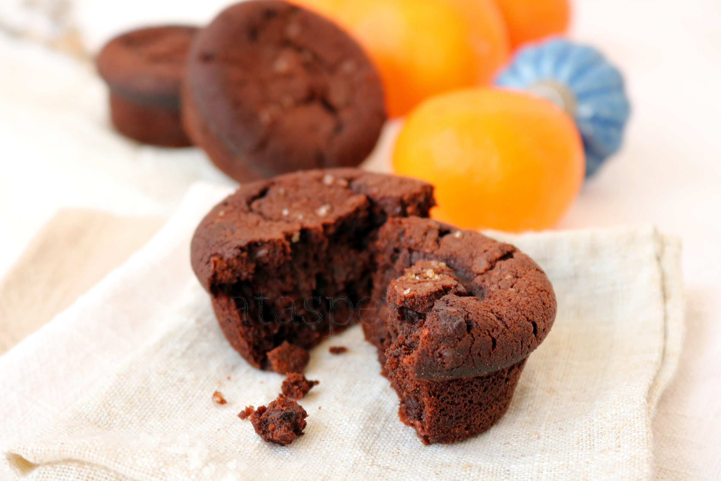 muffin al mascarpone e fave di cacao