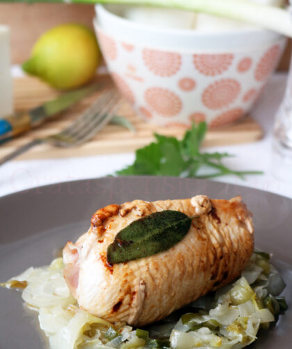 involtini di tacchino con formaggio di capra
