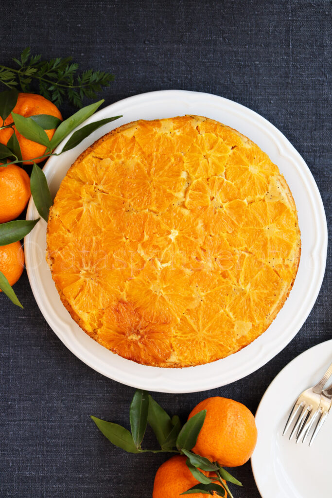 Torta di ricotta, arance e mandarini