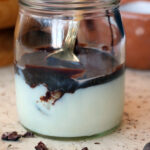 menjar blac con crema ganache