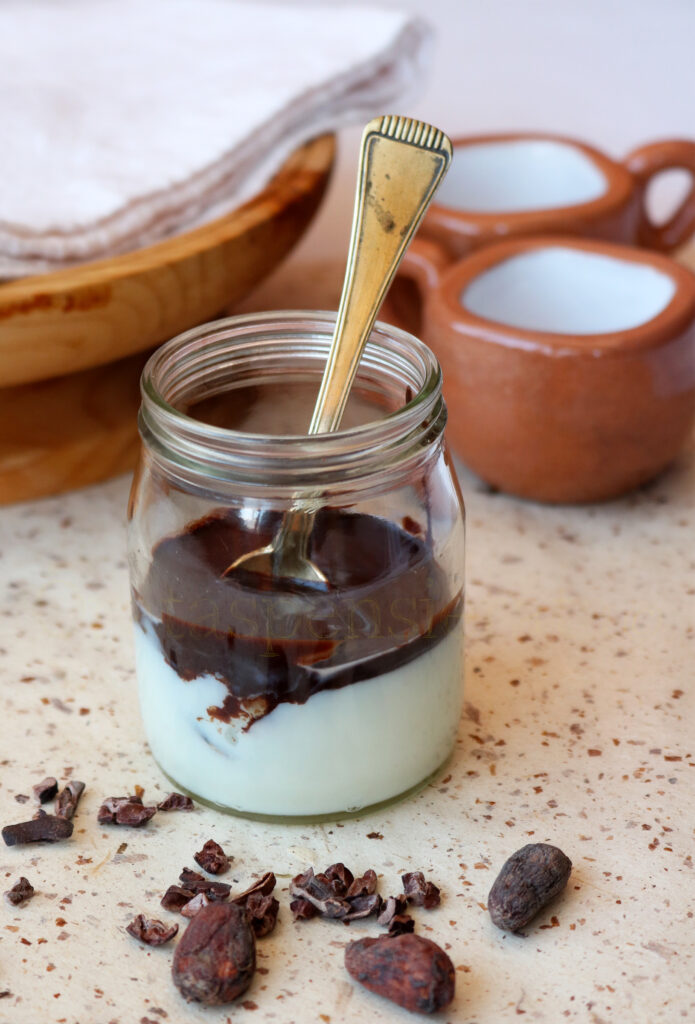 Menjar blanc con crema ganache