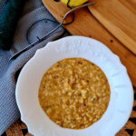 risotto alla zucca con Gorgonzola e cipolle caramellate