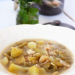 minestra di patate, cardi e castagne