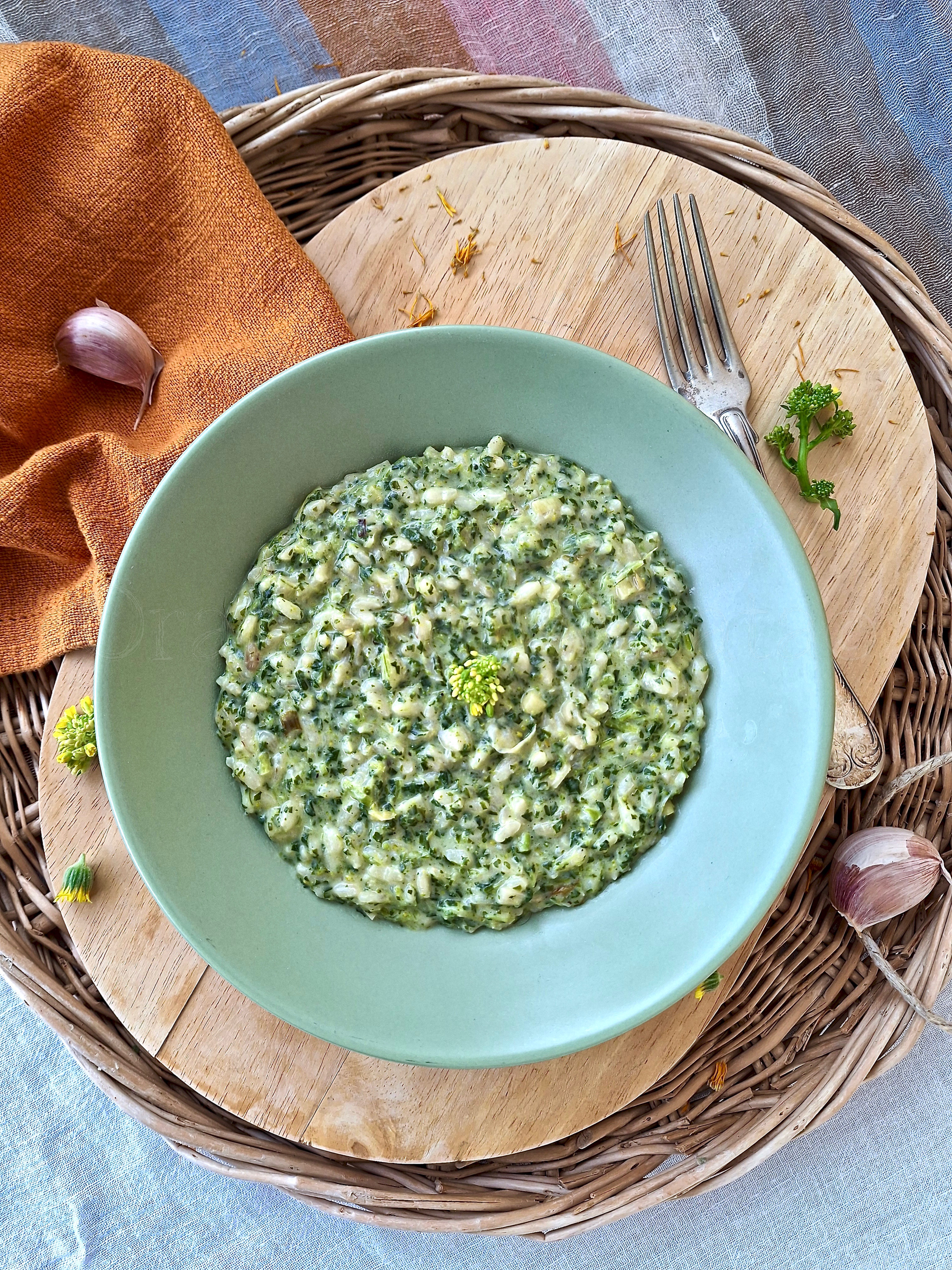 Risotto alle cime di rapa con la robiola