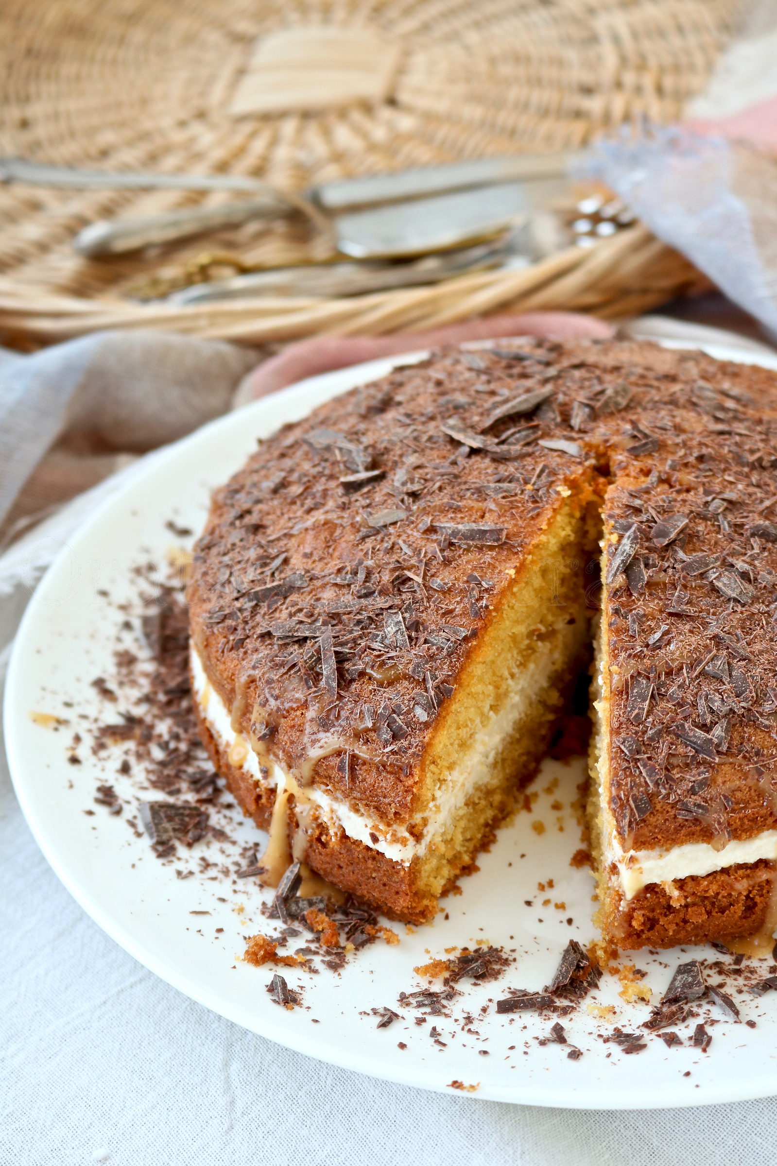 Torta al caramello salato