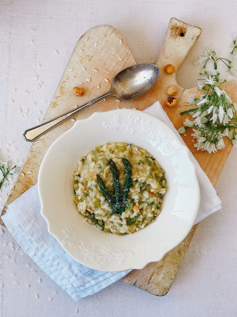 Risotto agli asparagi & nocciole