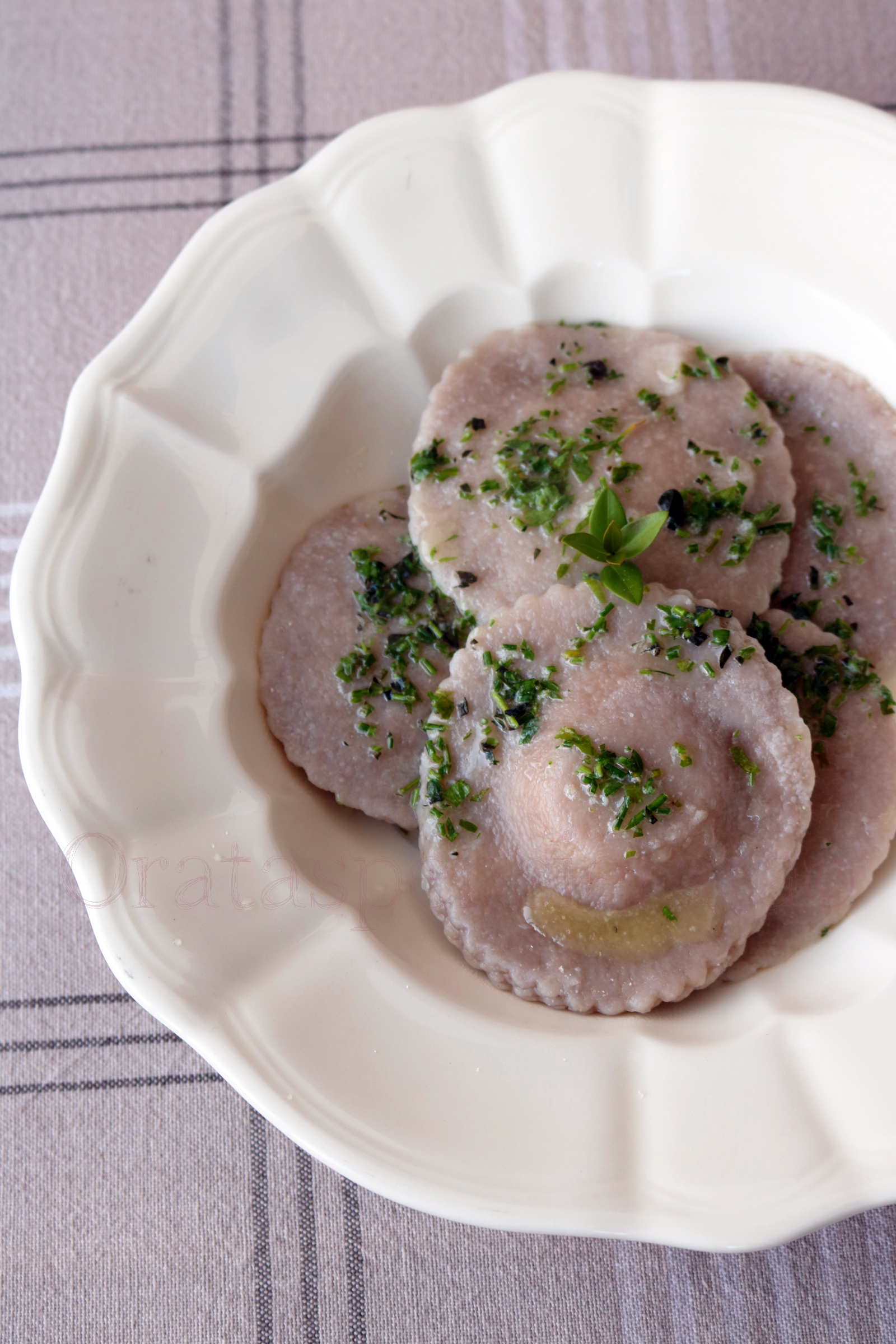 Ravioli (rosa) di zucca